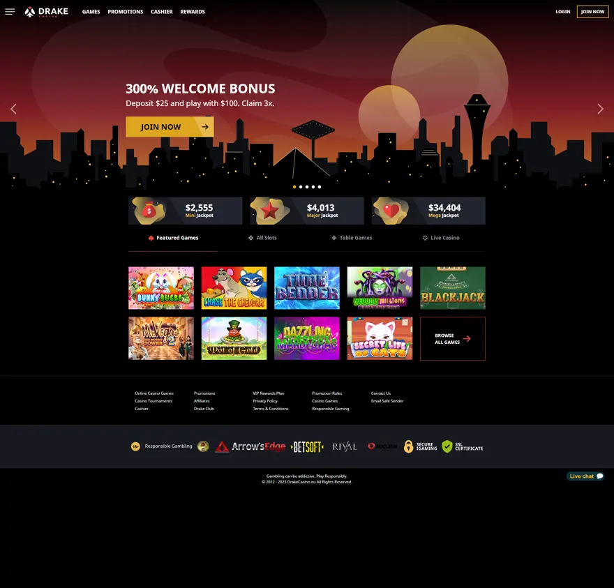 Drake Casino Official